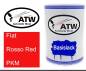 Preview: Fiat, Rosso Red, PKM: 500ml Lackdose, von ATW Autoteile West.